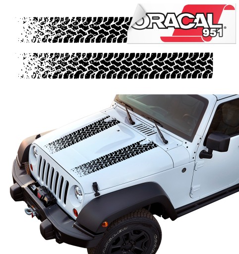Полоса капота протектор OFF ROAD 20X150CM цвет 951