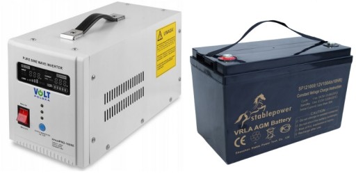 Котел центрального отопления, аварийный источник питания sinuspro1000e+100ah agm