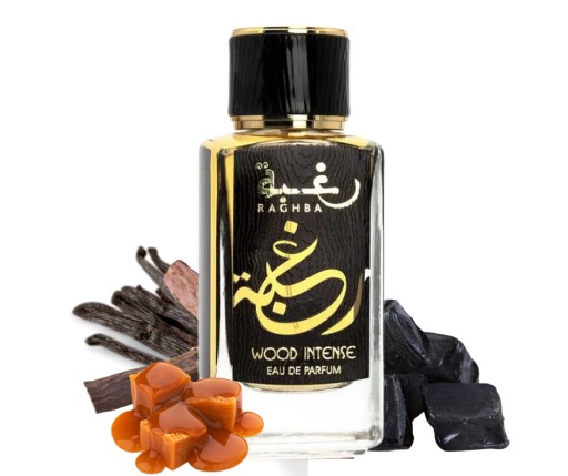 lattafa raghba wood intense woda perfumowana 100 ml   zestaw