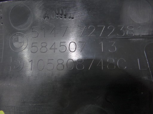 Blende Abdeckung Leiste Schutzleiste DER SCHWELLE SITZ links heck BMW I3 7272381