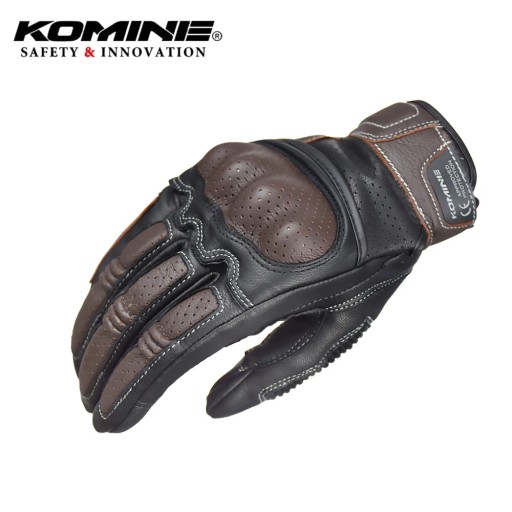 Коричневі літні мотоциклетні рукавички розміру L