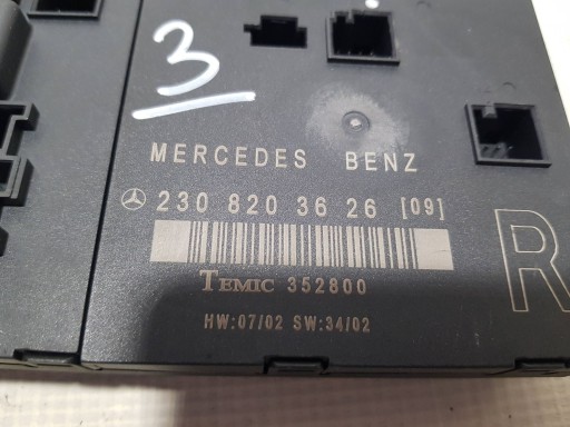 MERCEDES SL R230 W230 module door right 2308203626