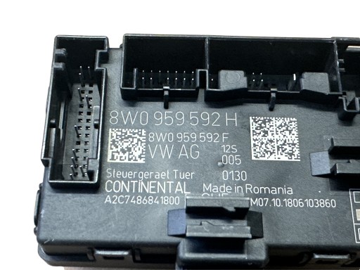 AUDI A4 A5 8W B9 control unit door right front 8W0959592H