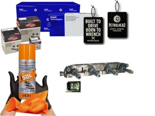 DELCE10000-12B1#ECS-PCP+K - Катушка зажигания opel 1.4 1.6 corsa c vectra b delp #petrolhead pro+ kit4