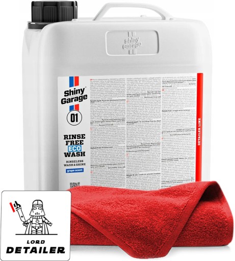 SHINY GARAGE RINSE FREE ECO WASH 5L ШАМПУНЬ БЕЗВОДЯНОЕ МЫТЬЕ БЕЗ ПРОМЫВАНИЯ