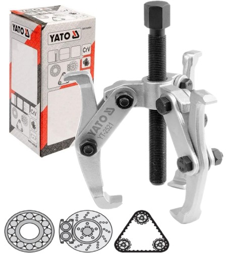 Знімач з трьома спицями для підшипників 150 мм YATO YT-2521