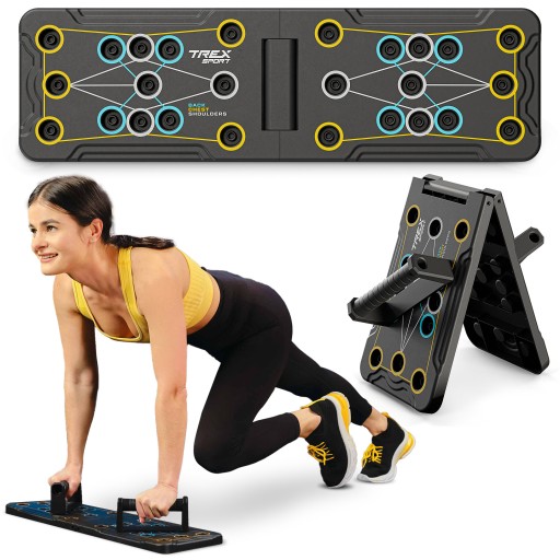 Uchwyty deska wielofunkcyjna do pompek ćwiczeń push up pompki Trex Sport