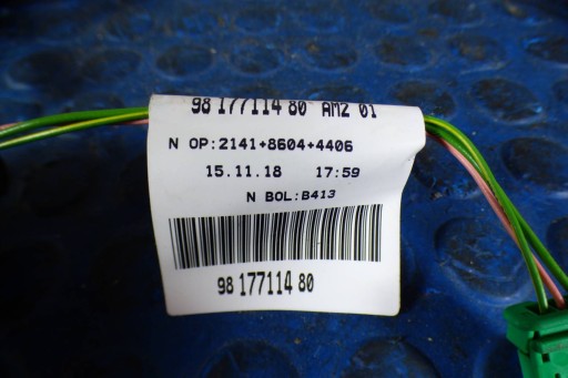 Peugeot 308 SW T9 II KOMBI wiring of the roof 9817711480