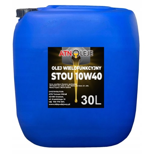 STOU 10w40 30л многофункциональное масло