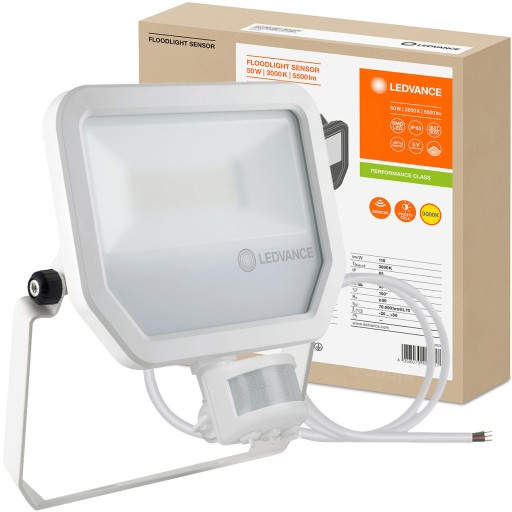 Світлодіодний прожектор датчик руху 50w 3000K Ledvance