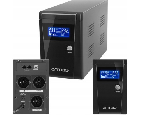 Джерело безперебійного живлення ups armac 1000va 650w 3x 230v pl