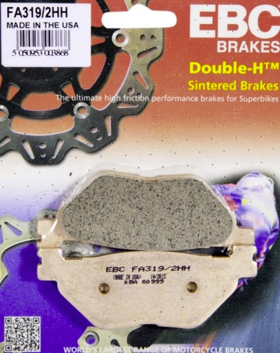 319 - ТОРМОЗНЫЕ КОЛОДКИ EBC FA319 / 2HH YAMAHA FJR XV VMX