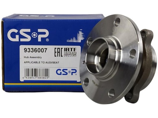 9336007 - GSP підшипник маточина передня AUDI A1 8X A3 8P Q3 8U