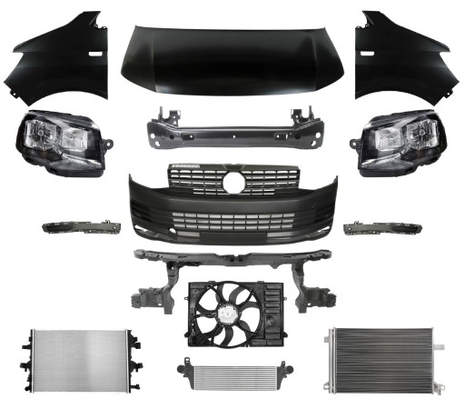 7E0805594L - VW T6 TRANSPORTER 15- РЕМЕНЬ ПЕРЕДНЕГО БАМПЕРА КАПОТА