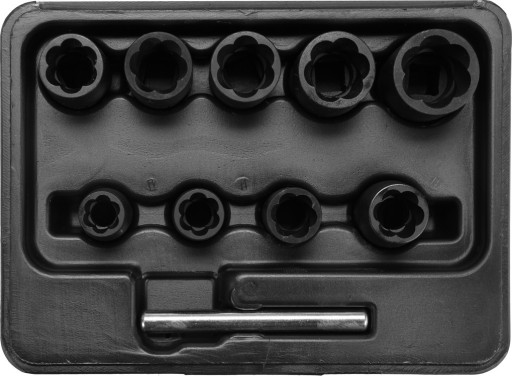 Винтовые экстракторы 3/8 10-19 мм 10 шт YT-0603 YATO