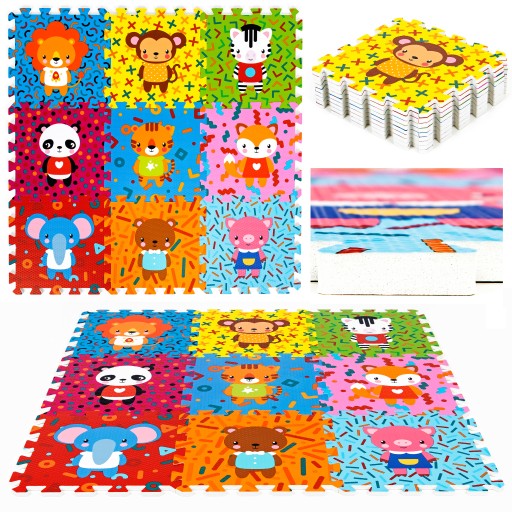 Пазл THICK навчальний MAT ZOO FOAM 9 ел