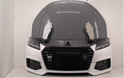 8J - AUDI TT 8S 15- S-LINE КОМПЛЕКТ ПЕРЕДНЬОГО КАПОТУ БАМПЕР КРИЛО FULL LED ЛАМПА