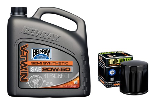 ФИЛЬТР BEL-RAY V-TWIN OIL 20W50 4L 4T + HF171B для HARLEY