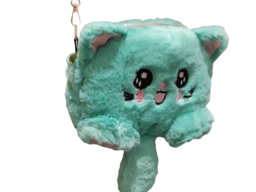 НОВИЙ ПЛЮШЕВИЙ РЮКЗАК З КОТОМ НА ЛАНЦЮЖКУ