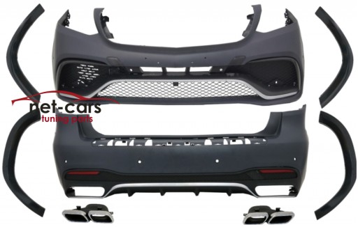 NTCBMBX166GLSKT - КОМПЛЕКТ ПЕРЕДНЬОГО ЗАДНЬОГО БАМПЕРА MERCEDES X166 GLS 16- 63 AMG