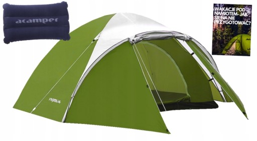 ВЕЛИКИЙ 4-МІСЦЕНИЙ ВОДОСТІЙКИЙ НАМЕТ TROPIK + ПОДУШКА
