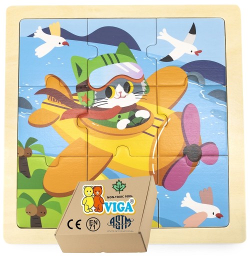 Дерев'яні іграшки-пазли MONTESSORI 1 2 3 роки