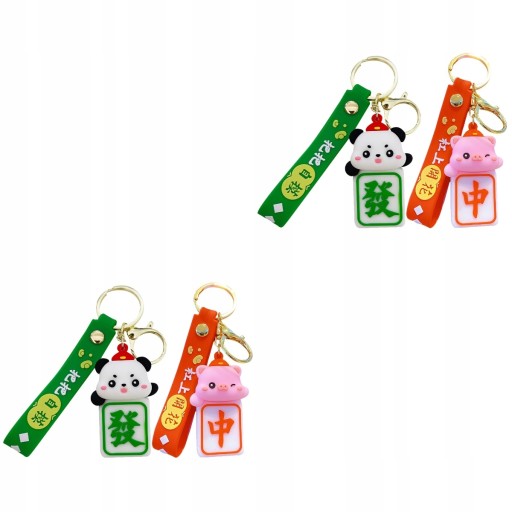 Підвісний декор для ключів Маджонг Сумки-брелоки 4 шт