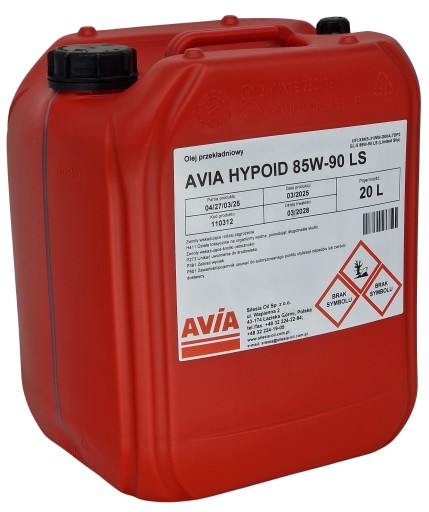 85w90 20l avia ls обмежене тренування gl-5