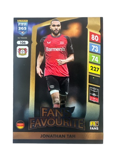 FIFA 365 2025 ADRENALYN XL PANINI FANS BAYER 04 č. 106 Tah