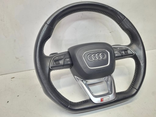 steering wheel, S-LINE leather with shifting AUDI Q7 4M 4M0419091T 4M0880201N
