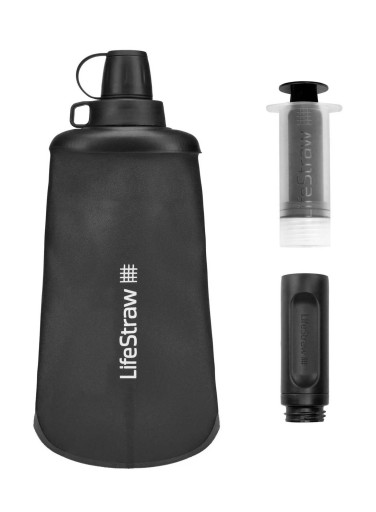 Фляга м'яка LifeStraw Peak Flex Squeeze 650 мл сіра