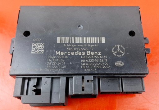 Mercedes-benz w223 модуль крюка/контроллер a2239006135