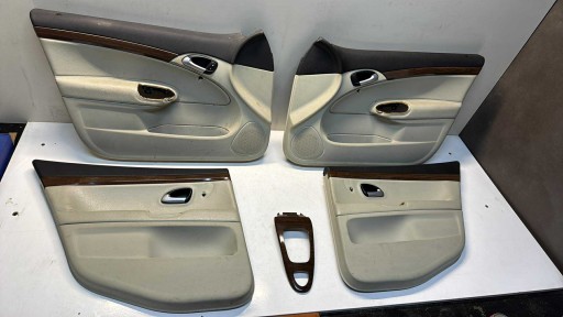 KOMPLET Boczkow side upholstery door SAAB 9-3 93 jasne BEZOWE wood