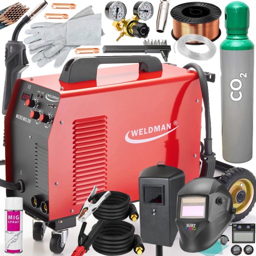 Зварювальний апарат migomat 200A MIG MAG MMA weldman комплект