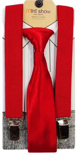 ПІДТЯГКИ ДЛЯ БРЮК комплект червоний Sz17