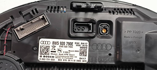 dials 8W5920790E VIRTUAL AUDI A4 B9 S-LINE 8W