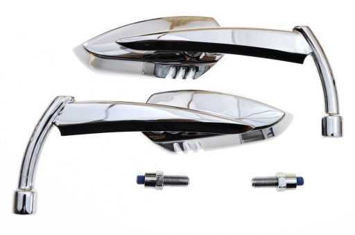 AS19L18 - Універсальні хромовані дзеркала M10 CHOPPER HARLEY