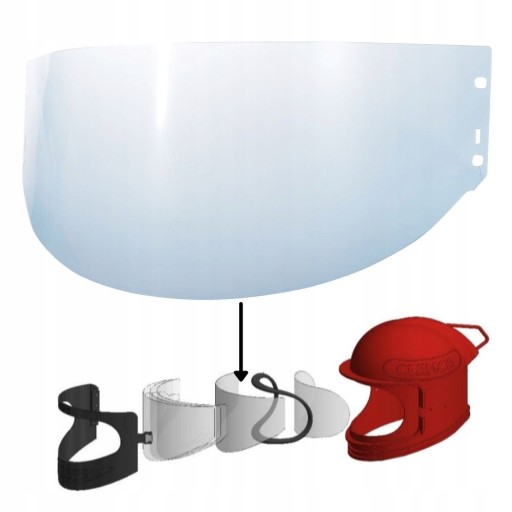 Стекло козырька для шлема apollo 600 60 для пескоструйной обработки защитное стекло 25 шт.