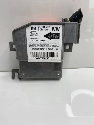 OPEL CORSA C modulo SENSOR airbag airbag 24466287