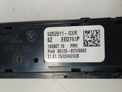 switch springing ECO SPORT 9252911 Bmw Seria 1 II (2011-2019) F20/21