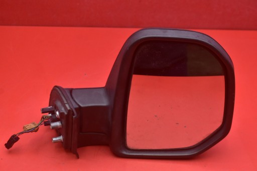 mirror right black, EU PEUGEOT PARTNER 2 II 08-12 4+3 PIN