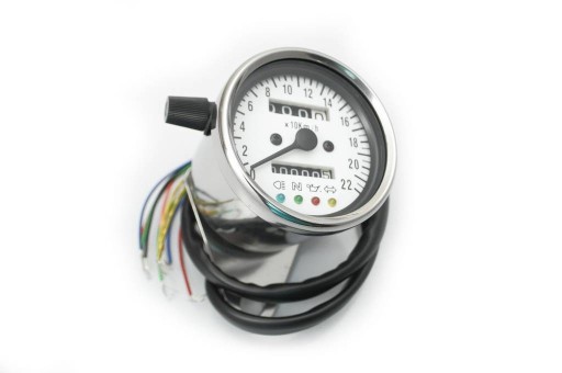 MOT58-02511 - СПІДОМЕТР З БІЛИМ ЦИФЕРБЛАТОМ ДО 220