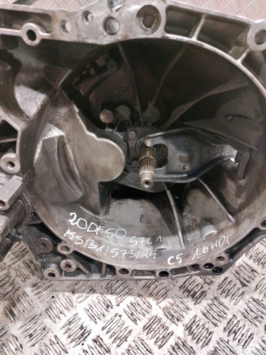 gearbox, CITROEN C5 III X7 1.6HDI 20DP50