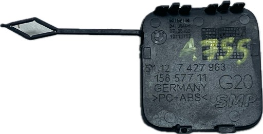 A755 BMW 3 G20 G21 2019 - Abschleppöse der Stoßstange hinten heck 7427963