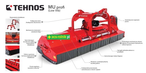 TEHNOS kosiarka bijakowa MU 280R LW mulczer