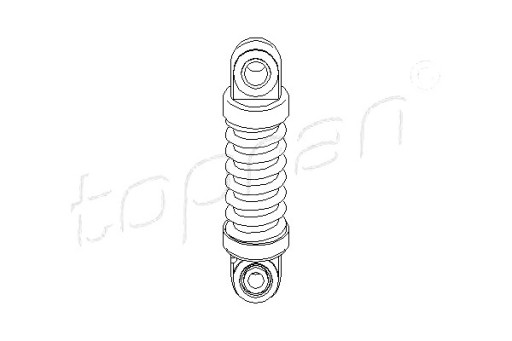 722 415 - TOPRAN ПРУЖИНА ПОЛИКЛИНОВОГО РЕМНЯ-ГЛУШИТЕЛЬ ДЕРГАЕТСЯ