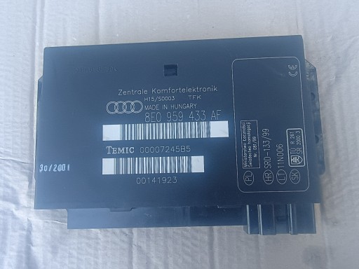 comfort control unit 8E0959433AF AUDI A4 B6