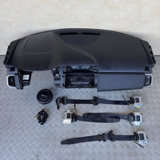 DASHBOARD CONSOLE TENSION BELTS AIRBAG JAGUAR E-PACE 2017 ROK
