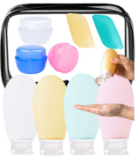 Косметичка Ewe Trade Містка косметичка на блискавці з різнокольоровими дорожніми контейнерами