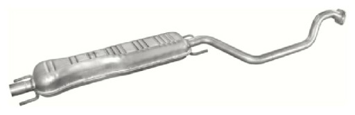 17.536 - ГЛУШНИК ЦЕНТРАЛЬНИЙ OPEL ZAFIRA 1.6-16V / 1.8 - 16V KAT 99-